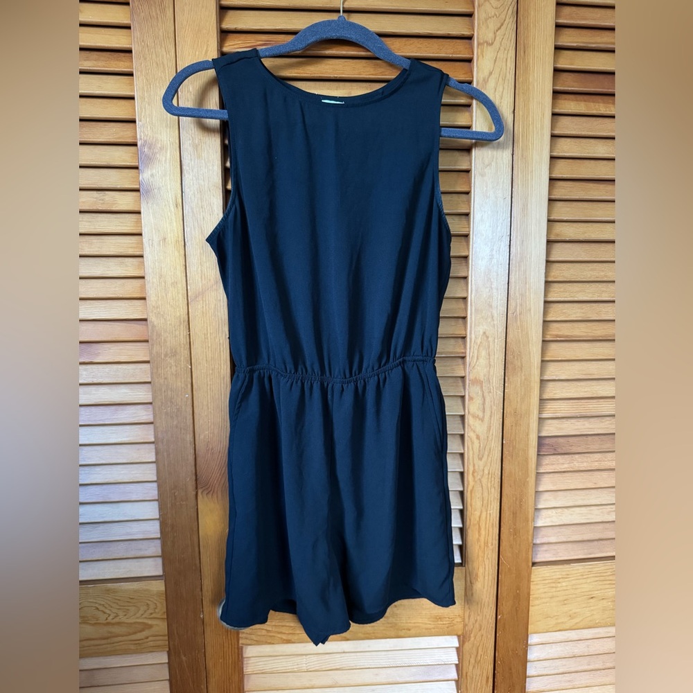 Black Sleeveless Romper